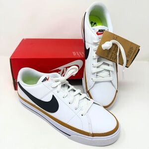Nike Court Legacy White Black Desert Ochre – Women’s Size 8 – New in Box